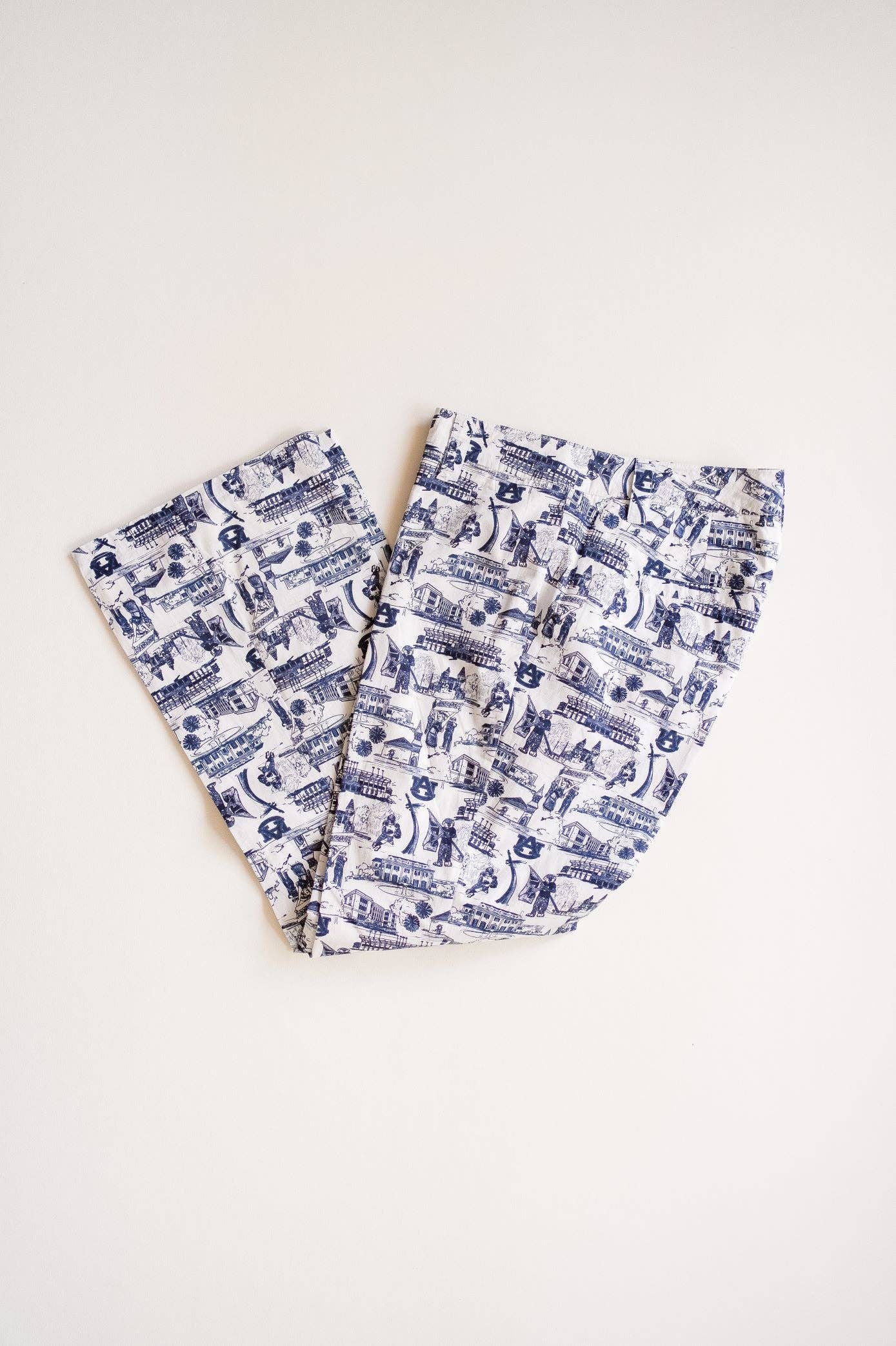 Rutledge Kick-Flare Pant Auburn Navy & White: 8
