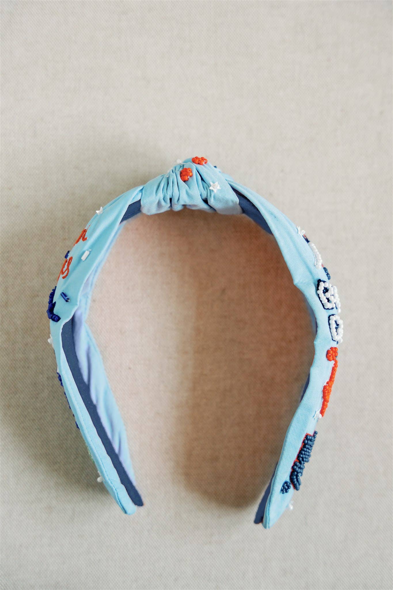 FULLY BEADED Auburn University Beaded Headband