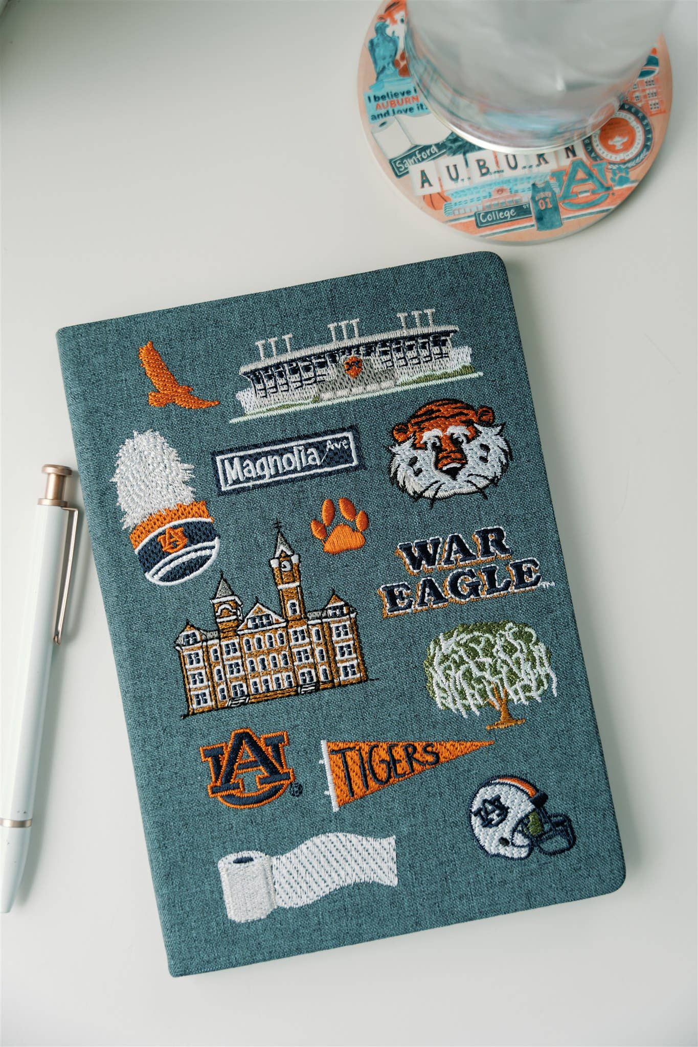 Embroidered Auburn University Hardcover Notebook