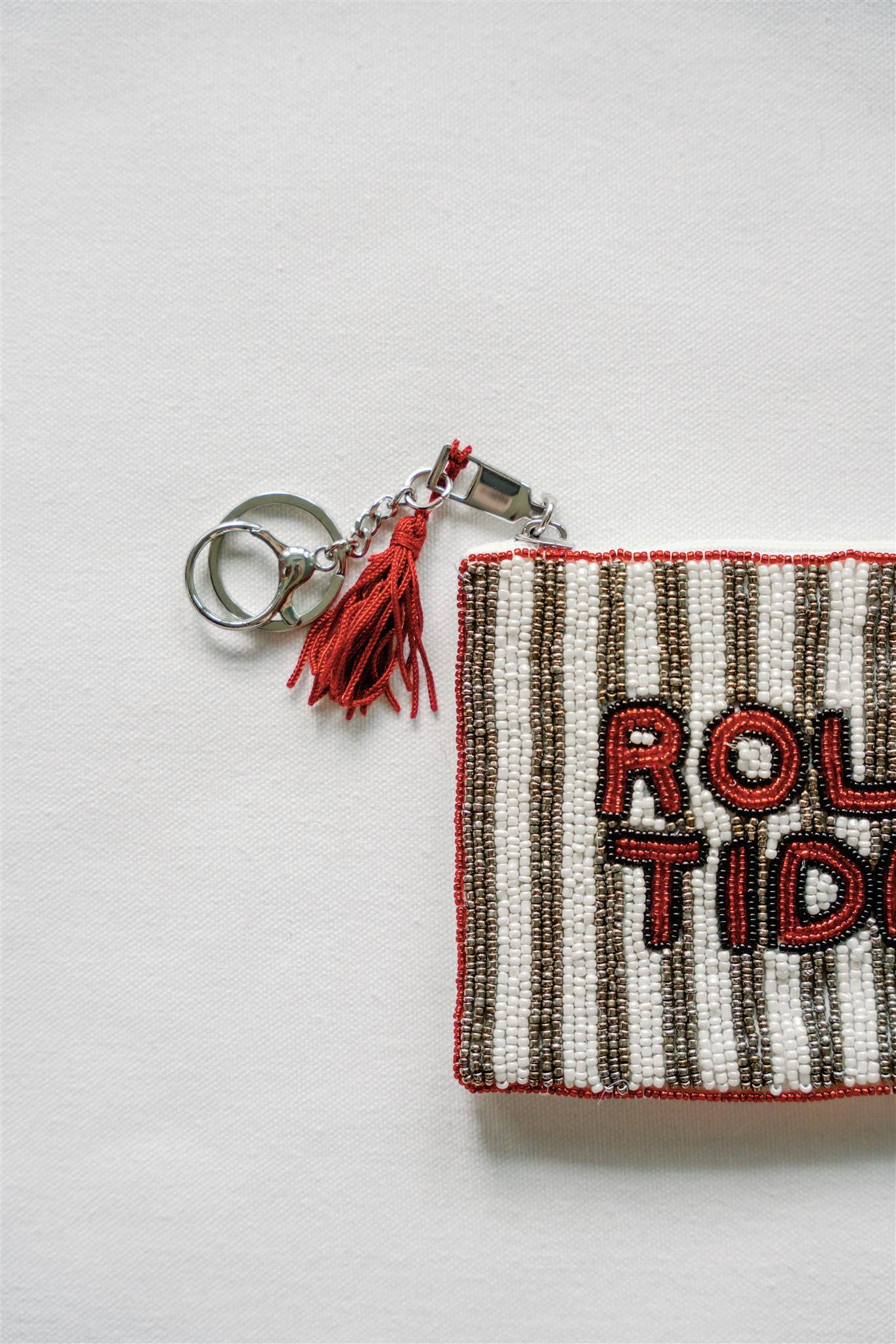 University of Alabama Beaded Coin Purse