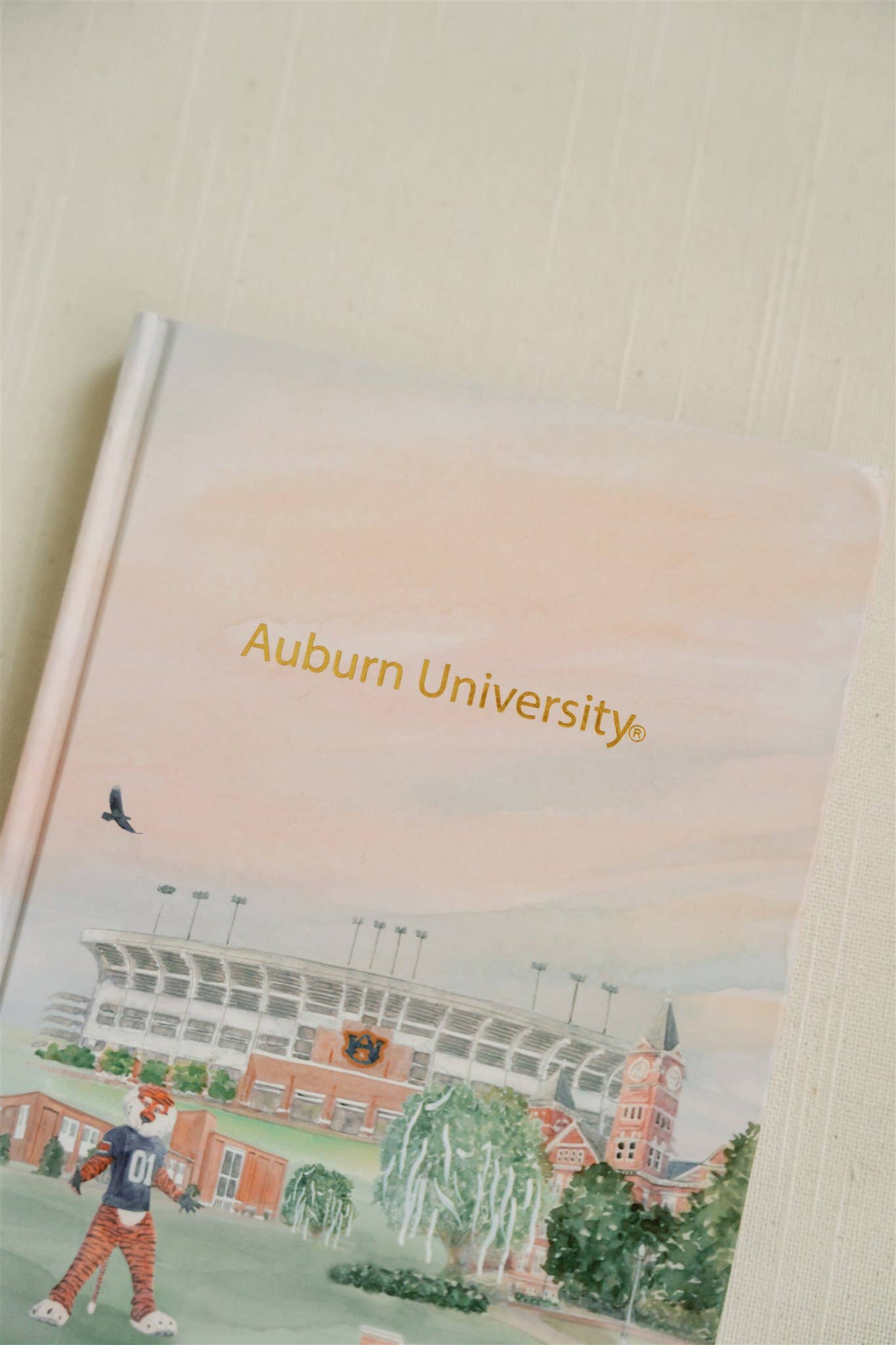 Auburn University Gold Foil Watercolor Hardcover Notebook
