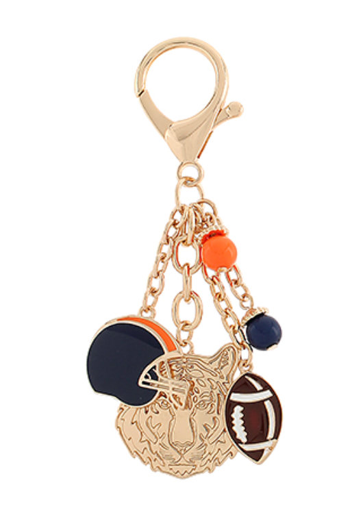 Tiger Navy Bag Charm