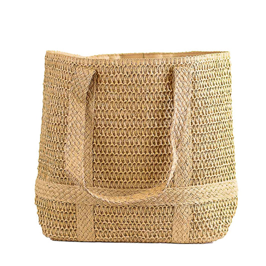 Andros Straw Tote   Natural   19.5x15x5