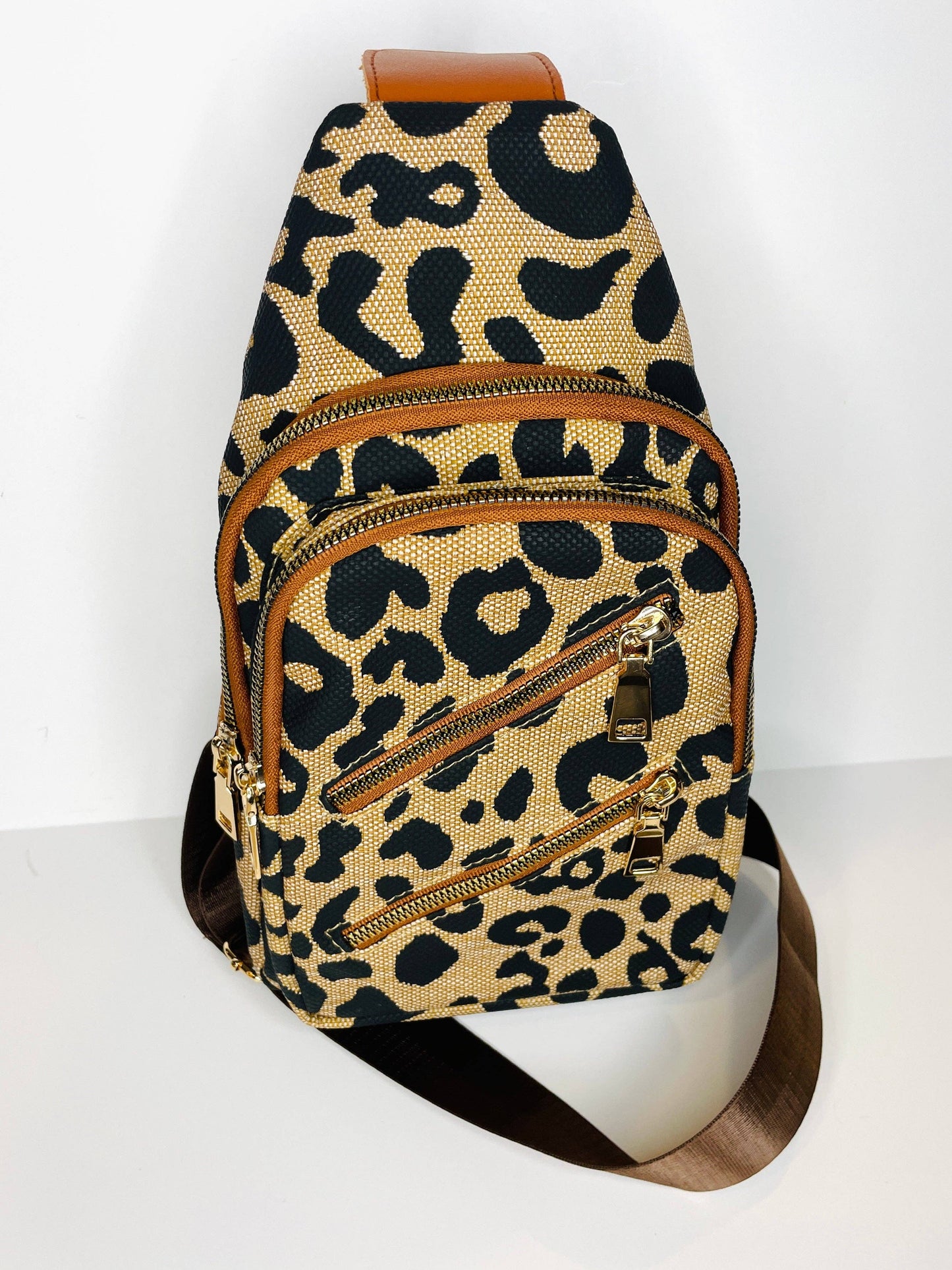 Mila Leopard Sling Bag