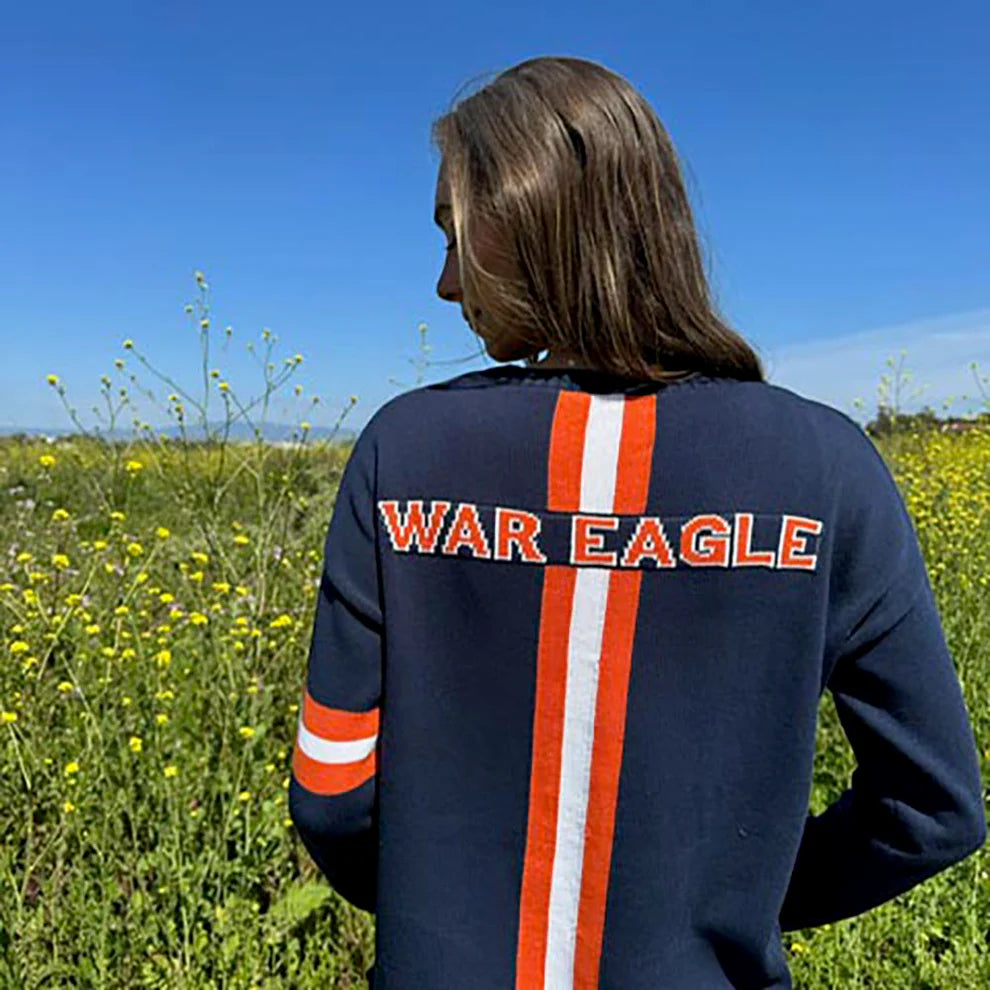 Navy, Long Sleeve, War Eagle