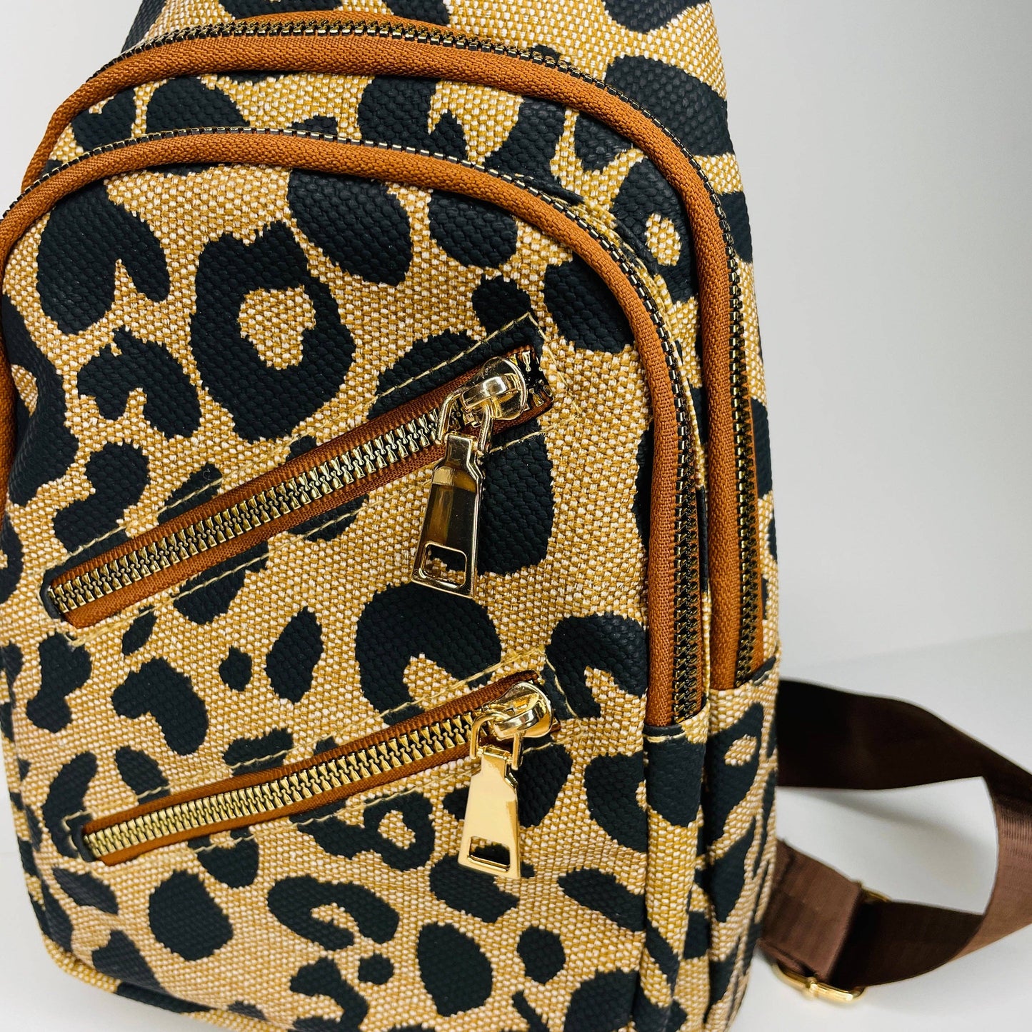 Mila Leopard Sling Bag