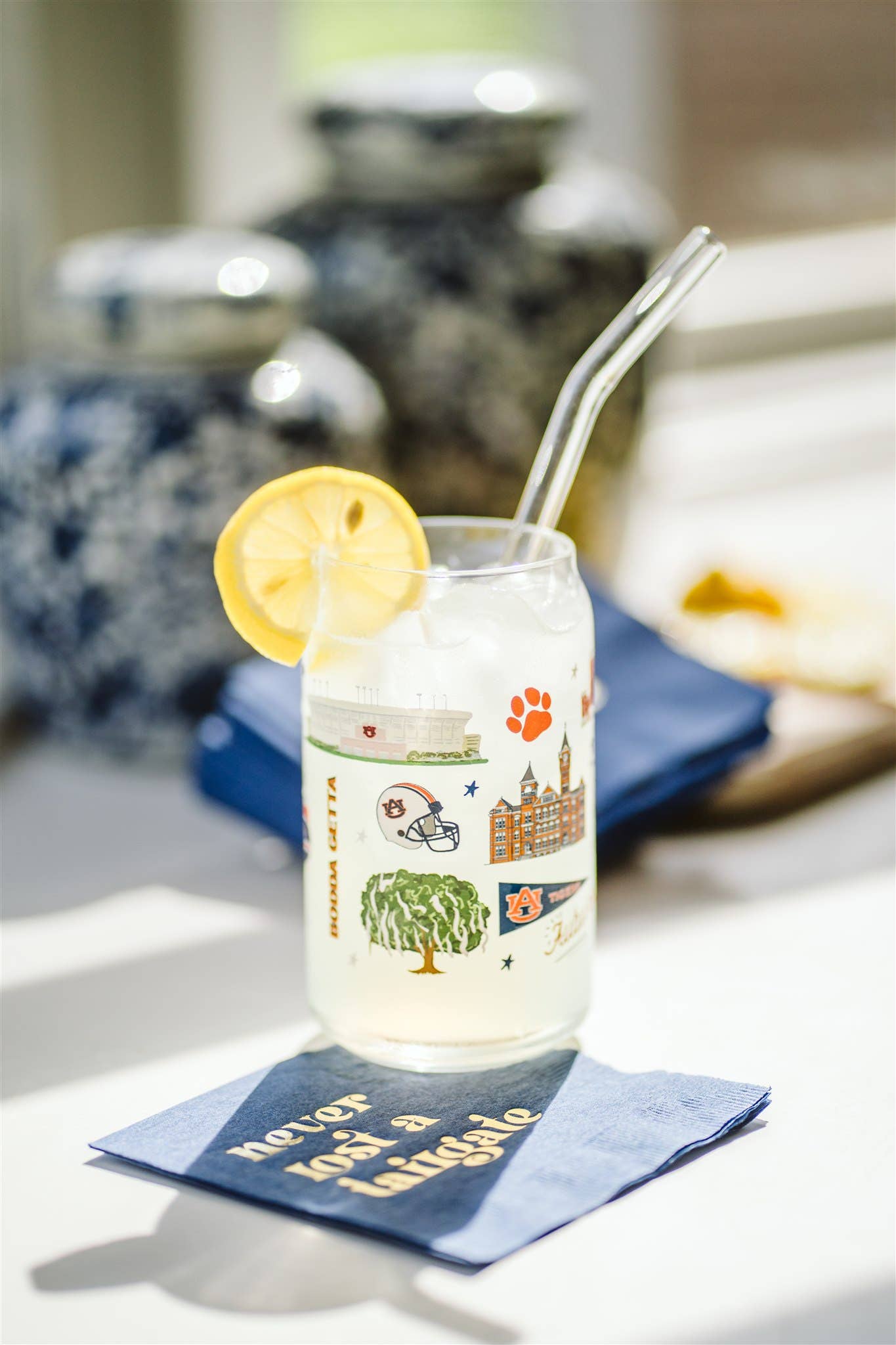 Auburn University Glass Cup