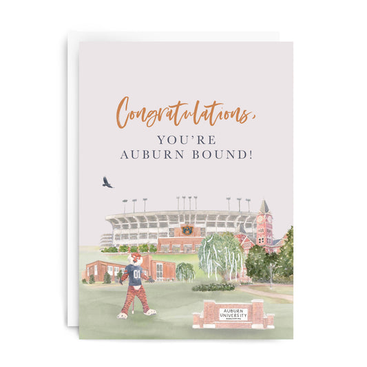 "You're Auburn Bound" Greeting Card, Graduation