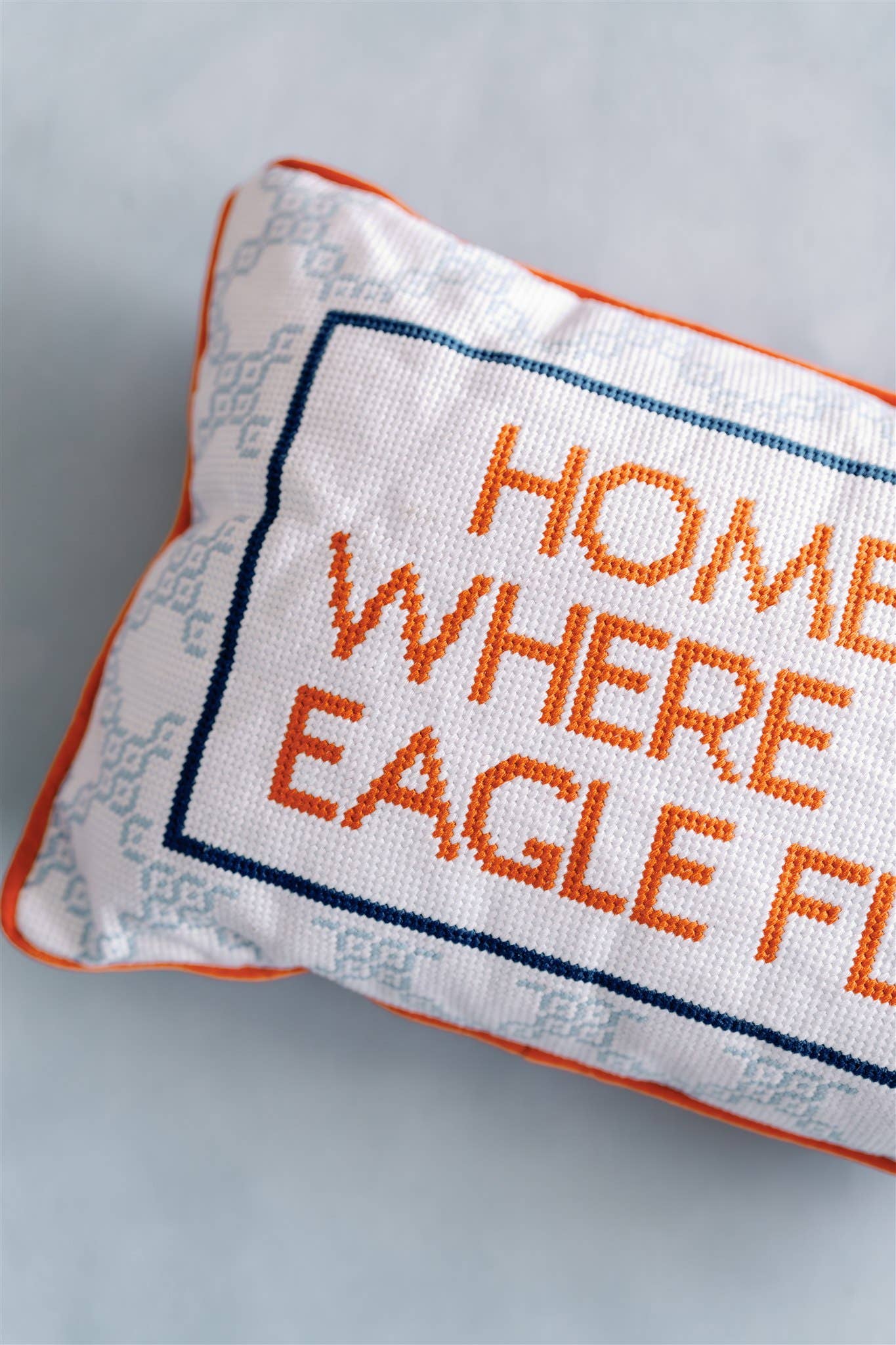 Eagle Needlepoint Pillow
