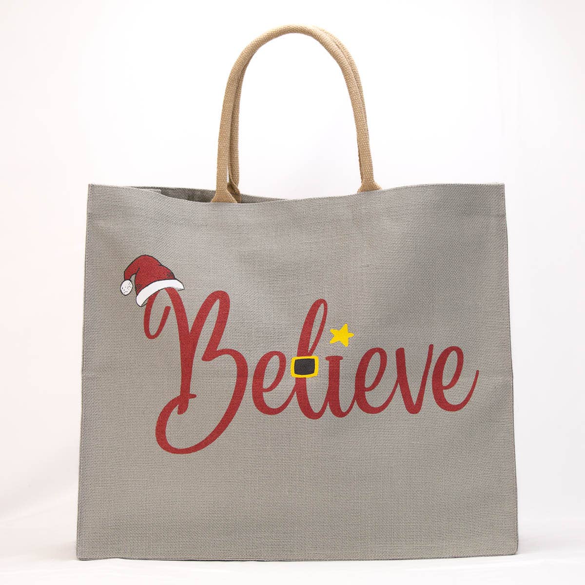 Believe Carryall Tote   Gray/Red   22x19x8